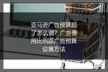 亚马逊广告预算超了怎么调？广告费用比例跟广告预算设置方法