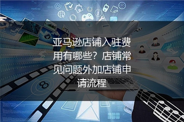 亚马逊店铺入驻费用有哪些？店铺常见问题外加店铺申请流程