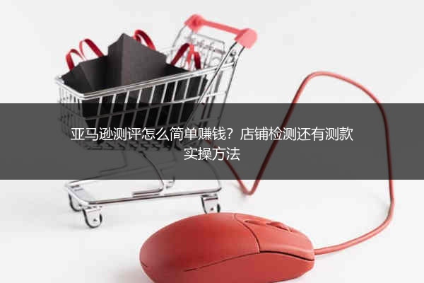 亚马逊测评怎么简单赚钱？店铺检测还有测款实操方法